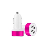 Vipvip.ph Multifunctional Charger Metal Color Ring Dual Car Charger Sufficient 3A Car Device Aluminu