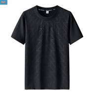 TIEQILI Black Quick Dry ICE Silk Fashion T Shirt Men'S 2024 Short Sleeves Summer Casual OverSize T-Shirt 5XL Top Tees GYM Tshirt Clothes