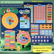 Fun Operation Wall Chart - Kids Math Learning Tool My Life Calendar Mathematical Thinking Training  