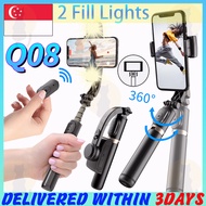 [✅Sg Ready Stock] Q08D Stabilizer for Phone Stabilizer Anti-Shake Tripod mini tripod stand for phone