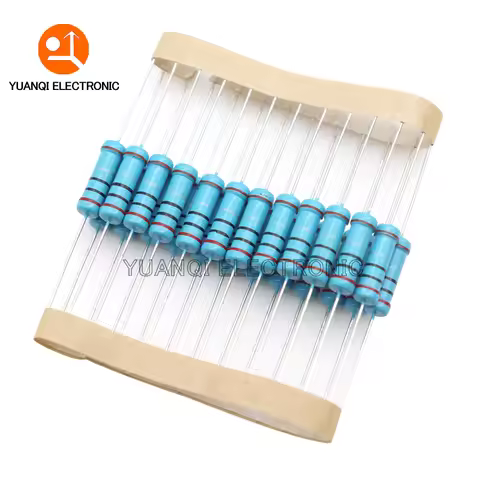 20pcs 2W Metal Film Resistor 1% 1R-2.2M 0.1 0.22 15 150 200 240 300 510 680 1K 1.5K 2.4K 7.5K 10K 33