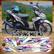 Stiker Mio M3/Z Decal Striping Mio M3/Z Premium Racing Motif Style Polet Putih