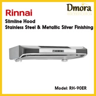 Rinnai RH-90ER Slimline Hood Stainless Steel (SUS) and Metallic Silver Finishing (MS)
