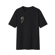 可愛嘟嘟邱比特手縫刺繡T恤 X5, 黑色&amp;白色, 100% 純棉, S~2XL