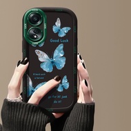 Case For OPPO A58 4G A58 5G A58X 5G A78 5G A1X 5G A2X 5G Blue Butterfly Phone Shockproof Anti-Fall