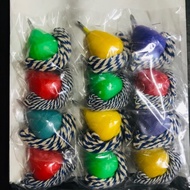 Gasing Tradisional Battling Tops Fun Games With Random Colours 12pcs
