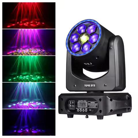LED Bee Eye150W Moving Head Lights RGBW Gobos Stage Lights DMX512 Stage Effects lights For Christmas