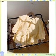 Hi Bonie Coquette Blouse Wanita Kain Cotton Crepe