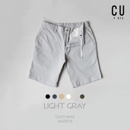 " EAZY MAX SHORTS " ( เอวยืด+ผ้ายืด ) กางเกง ขาสั้น ใส่สบายยืดได้ทั้งตัว : CU PANTS