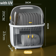 HomeFlex Electric Dish Dryer Sterilizer Desktop Disinfection Cabinet with USB Charging 2 Layer Dish 
