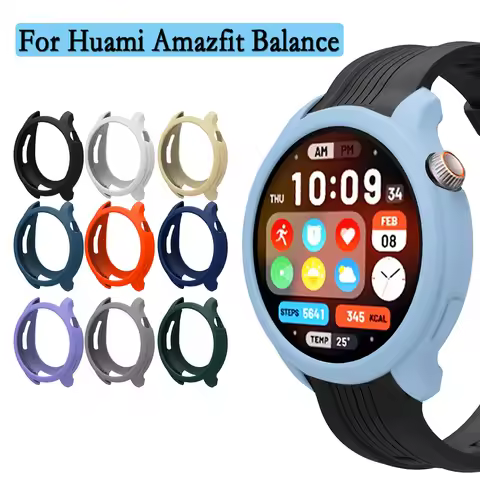 For Huami Amazfit Balance Soft Silicone Cover Watch Decoration Hollow Protective Case Super Light Sh