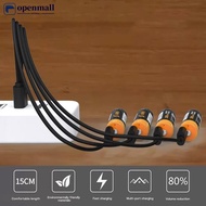 【OMALL】 12cm/20cm Short 4 In 1 Multi USB Charging Cable 4 Ports Type-C Splitter Cord 5V 2A For Cellp