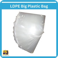 LDPE Big Plastic Bag / Heavy Duty Transparent Bag / Kitchen Storage (36” x 24” x 0.08mm, 20pcs/pack)