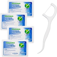 50PCS Dental Floss Picks Dental Floss Toothpick Teeth Cleaning interdental floss