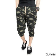 Short Camouflage Stretch Jogger Pants - CLN 686