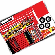 Stiker pola papercraft truk oleng Trending Topic HD