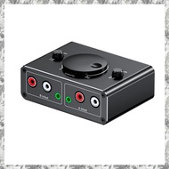 [D E O K] 3.5mm  Stereo Bi-Directional Audio Switcher 1 in 2 Out or 2 in 1 Out 3.5mm  Audio Switcher