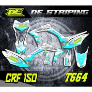 Honda CRF 150L Sticker Striping - CRF 150L Motorcycle Sticker Variation Accessories T664