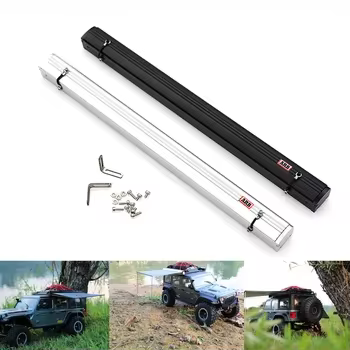 RC Car Side Roof Top Tent Shade Awning Rain Canopy Sunshade Camping Tent For 1/10 RC Crawler Car AXI