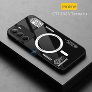HP Realme C71 2025 Glass Softcase Realme C71 Phone Case Latest Luxury Case [MG62]