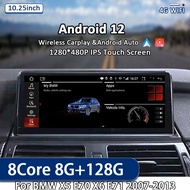 Android 12 For BMW X5 X6 E70 E71 2007 - 2013 Original CCC CIC 10.25" Car Radio Stereo Video Player G
