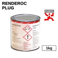 FOSROC Renderoc Plug 1kg Waterproof Cement Quick Dry Hydroply Hydro Plug Simen Kalis Air 1kg