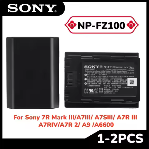 Original 2280mAh NPFZ100 NP-FZ100 NP FZ100 Battery for Sony 7R Mark III, A7III, A7SIII, A7R III, A7R