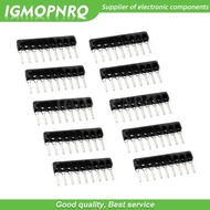 10PCS/LOT DIP exclusion Network Resistor array 9PIN 100 220 330 470 510 680 1K 1.2K 1.5K 2K 2.2K 3.3