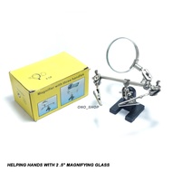 Helping Hands with 2 .5" Magnifying Glass