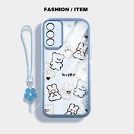 Cute Lines Bear Shockproof Phone Case for Samsung Galaxy A56 A36 A26 M56 M16 M15 M35 M55 M14 M34 M54