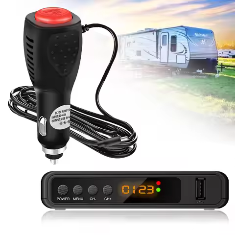 FREE View Caravan Camping Vehicle Decoder DVB T2 Tv Tuner DVB-T2 Car Tuner Digital TV SET-TOP BOX DV