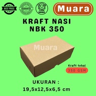 Kraft Box NBK Rice Kraft Cake/ Cardboard Box Two Rice Boxes Kraft Cake/ NBK 350Gr Size 19.5x12.5x6.5