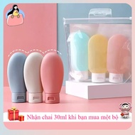 (30ml) Set of 3 travel cosmetic bottles 30ml, 60ml, 100ml, convenient travel cosmetic bottles