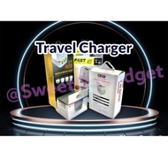 [READY STOCK] TRAVEL CHARGER WITH USB TITAN PAVAREAL LDNIO ADAPTER