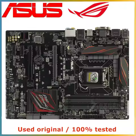For ASUS H170 PRO GAMING DDR4 H170 H170M supports Core i7/i5/i3 CPU USB3.0 DVI SATA3 PCI-E X16 1 × M