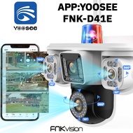 FNKvision YOOSEE กล้องวงจรปิด แสดงภาพพร้อมกัน3หน้าจอ Full HD 18MP กันน้ำ IP67 ระบบการแจ้งเตือน กลางค
