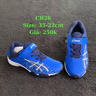 [2hand Shoes] Asics Children Shoes Size 28-17cm - Genuine Old Shoes - Truong Dung Store