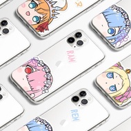 Re: From Zero Emilia & Rem Phone Case Protective Cases Re Zero-Starting Life in Another World Mercha