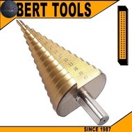 SC ｜HSS Step Cone Drill Bit - 4-42mm Step Drill Bit Heavy Duty Triangular Handle Titanium-Plated Rea