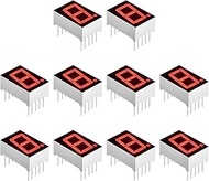 10PCS 0.56" / 14.2mm LED Display Digital Tube,10 Pin 1 Bit 7 Segment Display 19 x 12.7 x 8 mm / 0.75