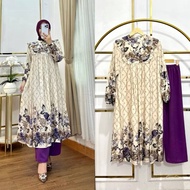New One Set Tunik VANESSA Setelan Mat Rayon Diamond Busui Frendly Tunik Kekinian Outfit Wanita Terba
