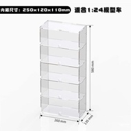 ชั้นวางแสดงโมเดลรถ J Toy Transparent Storage Box Display Cabinet Multi Purpose Card Car Display Clea