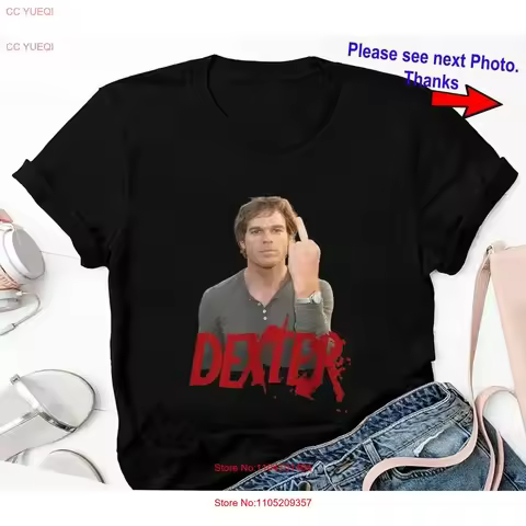 Dexter Morgan Limited Edition Middle Finger Vintage T Shirt vintage Washed fashion homme Comfortable