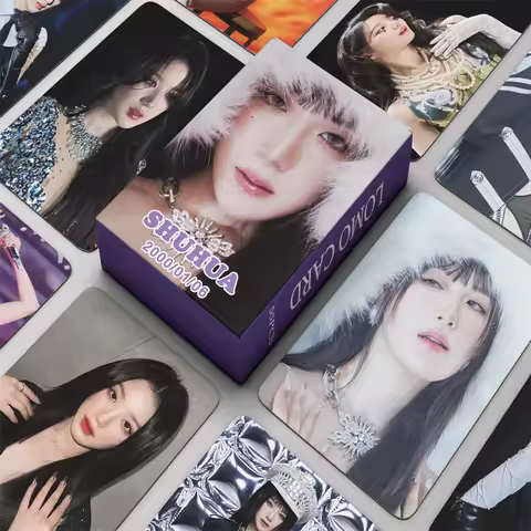 KPOP 55pcs/set GIDLE YE SHUHUA SHUHUA Small Card Album Super Lady LOMO Card (G) I-DLE MINNIE YUQI Gi