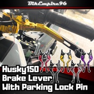 Husky150 Brake Lever with Parking Lock Pin NottyBoy Husky150 Brake Lever SYM Husky 150 Brake Lever