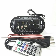 amplifier bluetooth karaoke hi-fi mic kit speaker modul 12v