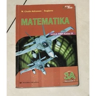 Mathematics Book 3A Semester 1st Middle School Grade 9 (KTSP 2006) Erlangga Publisher