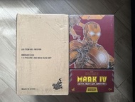 二手 Hottoys Diecast MMS462-D22 Marvel Iron Man 2 Ironman Mark IV with Suit-Up Gantry Set 空盒 吉盒 鋼鐵奇俠 M