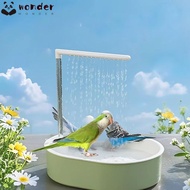 WONDER Parrot Bathtub Accessory, Garden Outside Parrot Shower Bathing Box,  Automatic Bird Bath Show