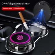 「 Party Store 」 Luminous Car Logo Blu-ray Led Ashtray With Colorful Atmosphere Light For MG MG6 ZS HS GS 5 Gundam 350 Parts TF GT 6 Accessories